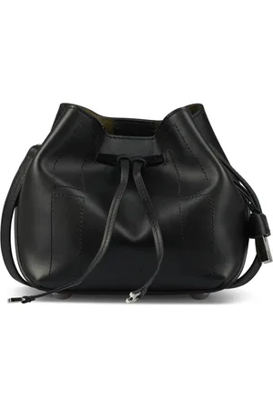Hogan Tassen, Dames, Zwart, ONE Size, Leer, Stijlvolle Bucket Bag