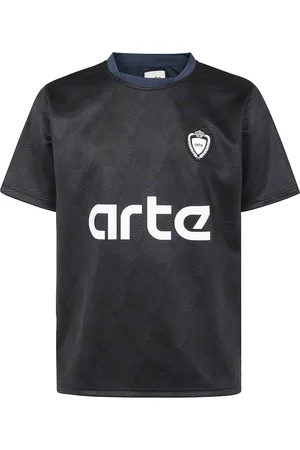 Arte Antwerp Tops, Heren, Zwart, M, Afrikaans Print T-shirt