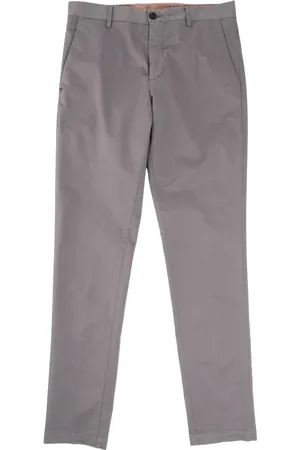 White Sand Broeken, Heren, Grijs, S, Katoen, Slim Fit Chino voor Modern Comfort