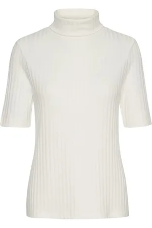 My Essential Wardrobe Truien, Dames, Wit, XS, Rollneck Blouse Top