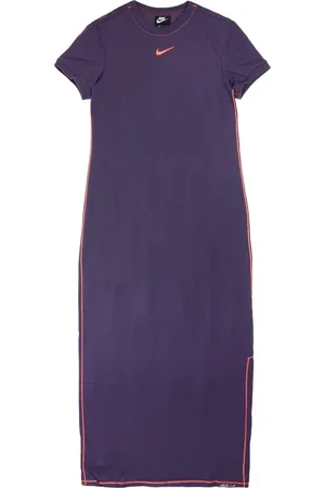 Nike Kleedjes, Dames, Paars, XS, Polyester, Icon Clash Maxi Jurk