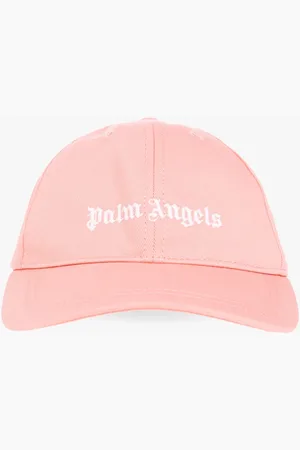 Palm Angels Accessoires, unisex, Roze, M, Katoen, Logo-Geborduurde Baseball Cap