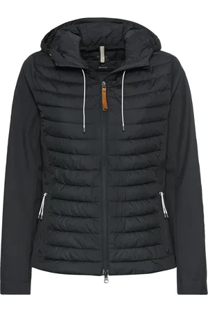 Camel Active Jassen, Dames, Blauw, XL, Polyester, Gerecyclede Polyester Pufferjas
