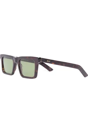 Retrosuperfuture Accessoires, unisex, Bruin, ONE Size, Bruine Schildpadvierkante Zonnebril