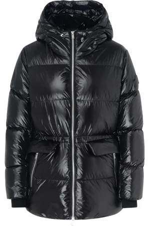 Moose Knuckles Jassen, Dames, Zwart, L, Stijlvol Zwart Whitney 3Q Jas