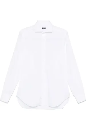 BARBA Overhemden, Heren, Wit, 2Xl, Katoen, Katoenen overhemd Made in Italy