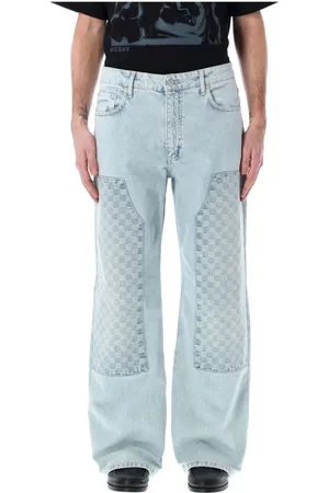 MISBHV Jeans, Heren, Blauw, W33, Denim, Lichtblauwe Monogram Timmerman Denim Broek