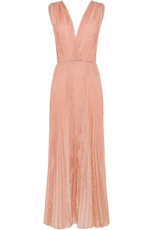 FORTE FORTE Kleedjes, Dames, Roze, S, Poeder Midi Jurk