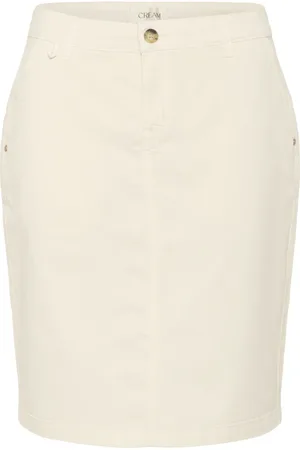 Cream Rokken, Dames, , M, Katoen, Klassieke Twill Rok in Turtledove