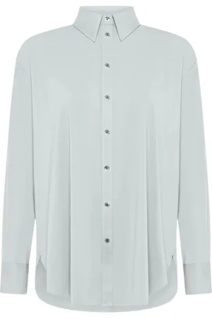 RRD Blouses & Shirts, Dames, Wit, S, Technische strijkvrije boyfriend overhemd