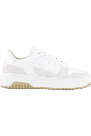 Nubikk Schoenen, Dames, Wit, 39 EU, Leer, Basket Court Sneakers