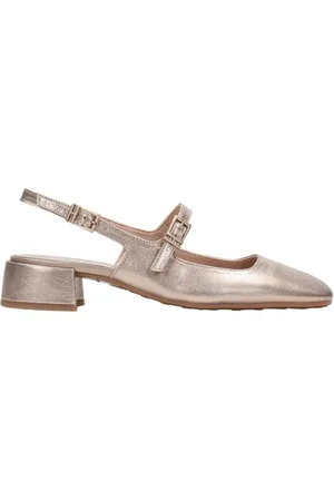 Hispanitas Schoenen, Dames, Geel, 37 EU, Leer, Gouden Damesschoenen voor jurk