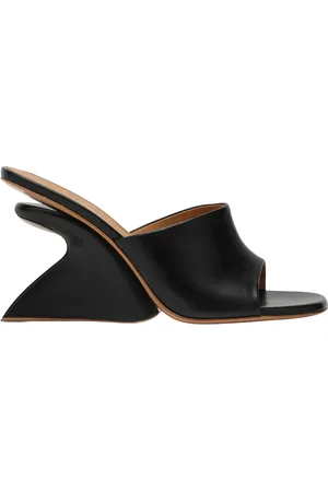 OFF-WHITE Schoenen, Dames, Zwart, 37 EU, Leer, Jug Mules