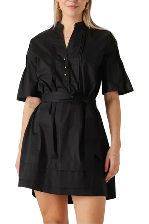 Twin-Set Kleedjes, Dames, Zwart, 4Xs, Elegante Zwarte Jurk 251Tt 2022