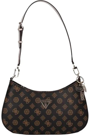 Guess Tassen, Dames, Bruin, ONE Size, Noelle Top Zip Schoudertas Hwpt 78