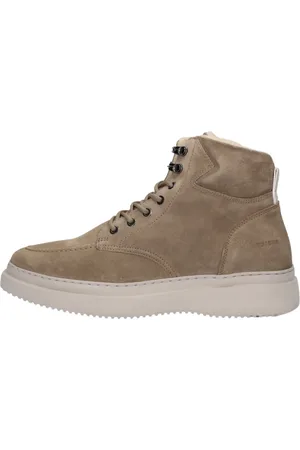 Nubikk Schoenen, Heren, Groen, 46 EU, Suède, High Top Sneakers Jonah Polar Fur