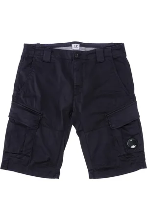 C.P. Company Korte broeken, Heren, Blauw, L, Katoen, Stretch Sateen Cargo Shorts