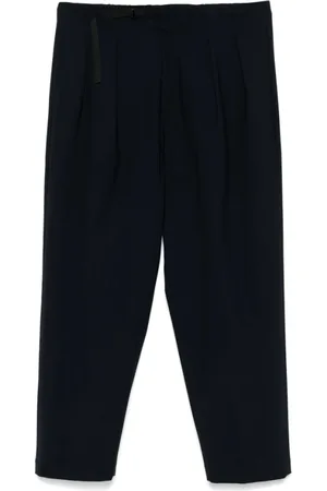 Seven Gauge Broeken, Heren, Blauw, L, Navy Blauw Rits Gesp Jas