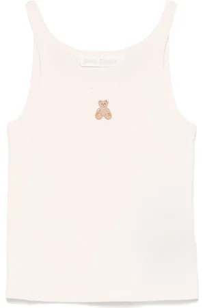 Palm Angels Tops, Dames, Roze, M, Katoen, Roze T-shirt & Polo