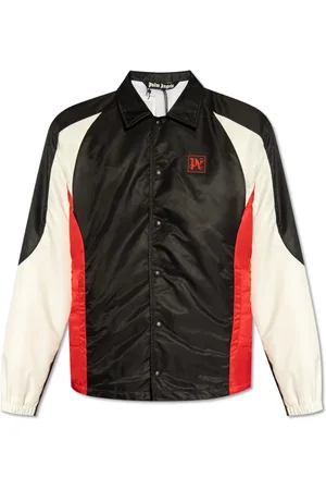 Palm Angels Jassen, Heren, Zwart, S, Jacket met Logo