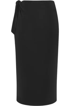 Saint Laurent Rokken, Dames, Zwart, L, Elegante Zwarte Rok