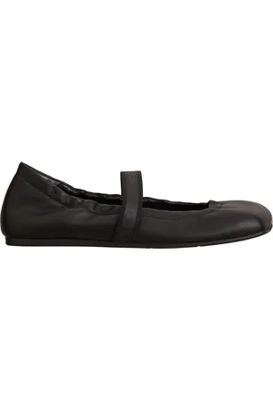 vic matiè Schoenen, Dames, Zwart, 37 EU, Leren Ballerina Flats