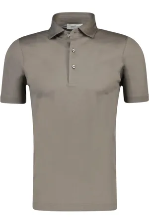 Gran Sasso Tops, Heren, , XL, Taupe Polo Shirt