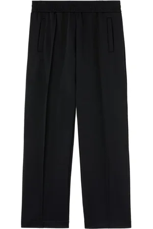 Palm Angels Broeken, Heren, Zwart, M, Logo Print Broek