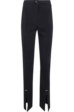 MUGLER Broeken, Dames, Zwart, S, Polyester, Flared broek
