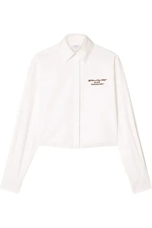 OFF-WHITE Blouses & Shirts, Dames, Wit, XS, Katoen, Shirt
