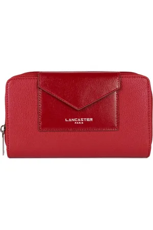 Lancaster Accessoires, Dames, Rood, ONE Size, Maya Dubbele Rits Portemonnee Rood