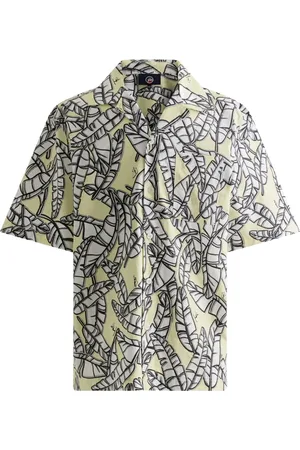 Fusalp Overhemden, Heren, Veelkleurig, M, Katoen, Jungle Korte Mouwen Shirt