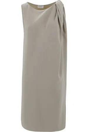 P.A.R.O.S.H. Kleedjes, Dames, , S, Midi-jurk met gedrapeerd detail