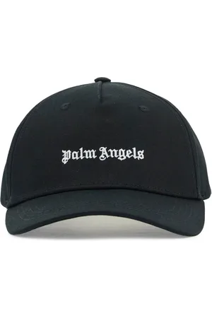 Palm Angels Accessoires, Heren, Zwart, ONE Size, Katoen, Baseballpet met Geborduurd Logo