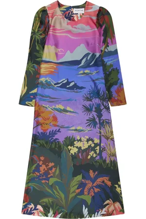 Munthe Kleedjes, Dames, Paars, S, Gakeville Midi Jurk