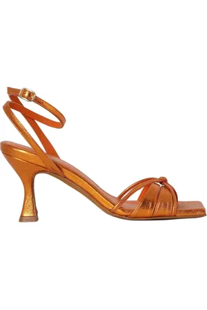 Toral Schoenen, Dames, Oranje, 40 EU, Leer, Oranje Veterschoenen