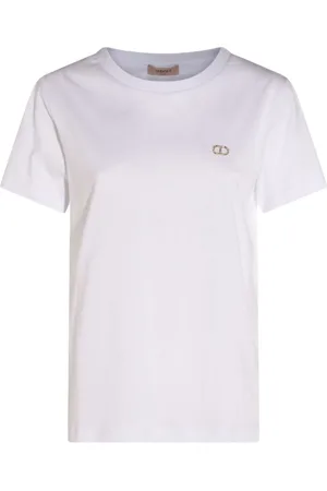 Twin-Set Tops, Dames, Wit, XS, Witte T-shirts en Polos