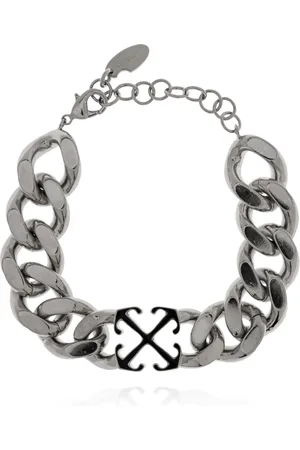OFF-WHITE Accessoires, Heren, Grijs, ONE Size, Brass Armband