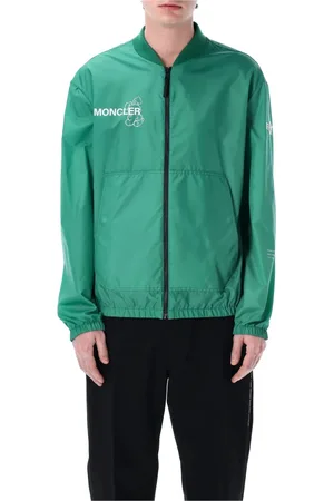 Moncler Jassen, Heren, Groen, S, Nylon, Groene Ostria Bomberjack Buitenkleding