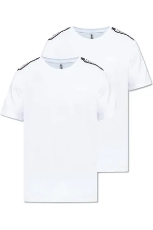 Moschino Tops, Heren, Wit, 2Xl, Katoen, Twee-pack t-shirts uit de ondergoedcollectie