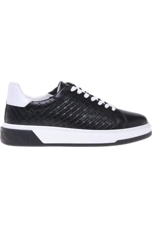 BALDININI Schoenen, Heren, Zwart, 44 EU, Trainer in with woven print
