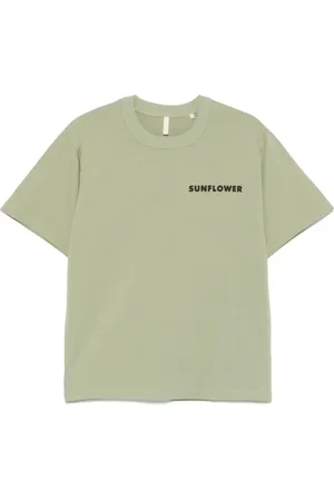 Sunflower Tops, Heren, Groen, XL, Logo T-shirt