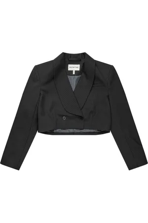 Munthe Jassen, Dames, Zwart, L, Elegante gestreepte blazer