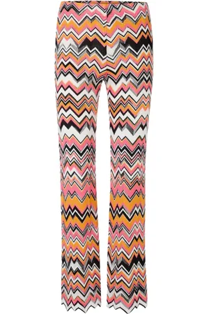 Marc Cain Broeken, Dames, Veelkleurig, L, Roze Broek Yc 81.49 M29