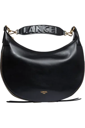 LANCEL Tassen, Dames, Zwart, ONE Size, Leer, Origami Schoudertas Zwart