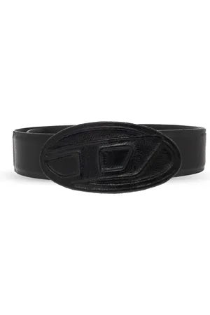 Diesel Accessoires, Heren, Zwart, 75 CM, Leer, Leren riem
