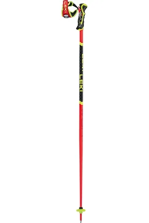 Leki Sport, unisex, Veelkleurig, ONE Size, 3D Stijl Ski Stokken in Rood/Zwart/Geel