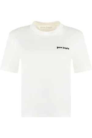 Palm Angels Tops, Dames, , M, Katoen, T-shirt met ronde hals