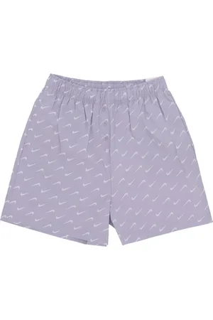 Nike Korte broeken, Dames, Paars, M, Katoen, Moderne Indigo Haze Korte Sportbroek