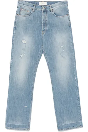 Jeanerica Jeans, Heren, Blauw, W34, Denim, Cerulean Ripped Denim Jeans